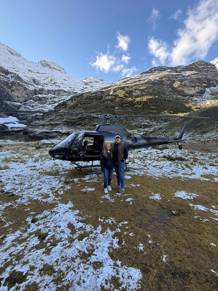 Milford Sound by helicopter