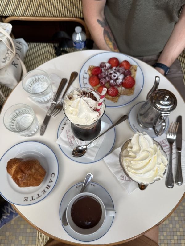 Paris pastries and coffee